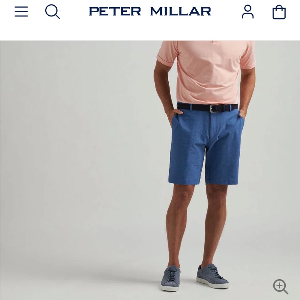 Peter Millar Soft Twill Men's Blue Shorts NWT